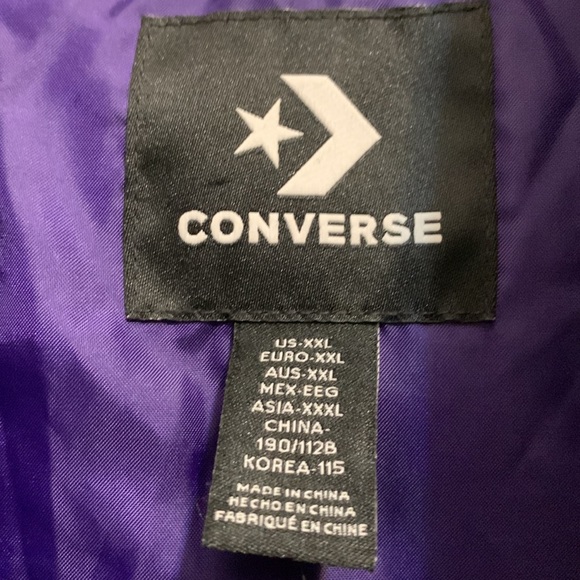 Converse Puffer Jacket Purple Mens Size 2XL NWOT - Picture 3 of 5
